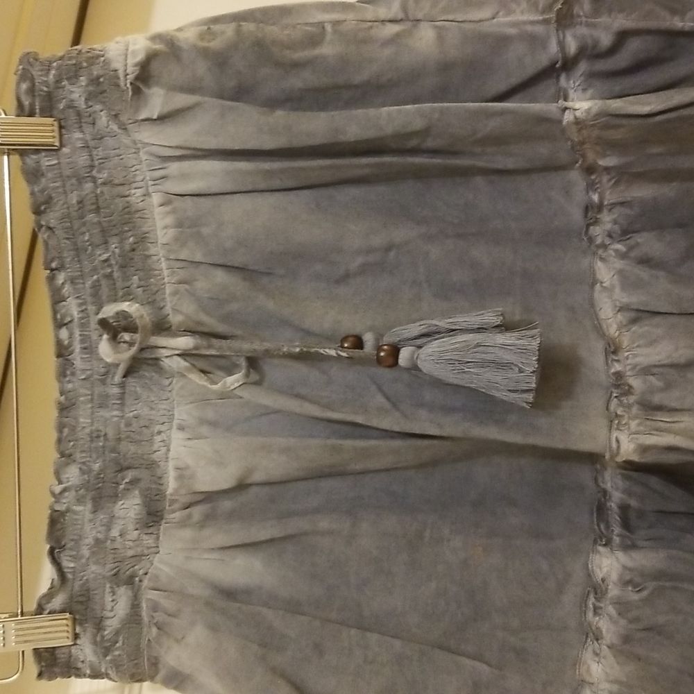 Pilcro women's grayish blue skirt - Picture 3 of 5